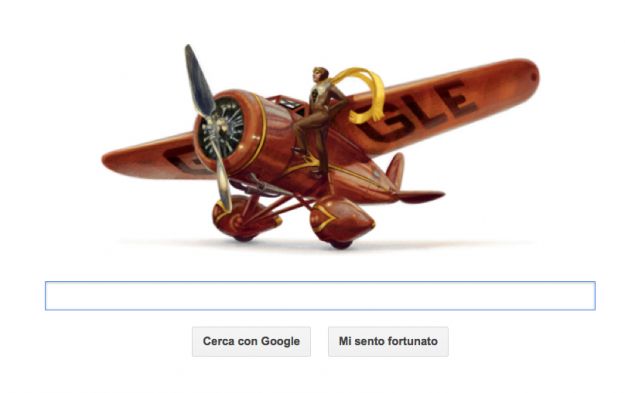 google doodle Amelia Earhart