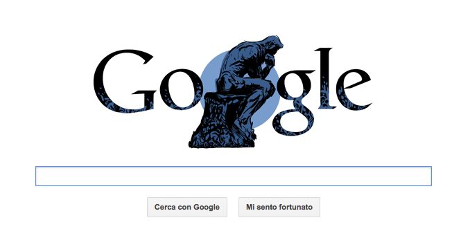 google doodle auguste rodin