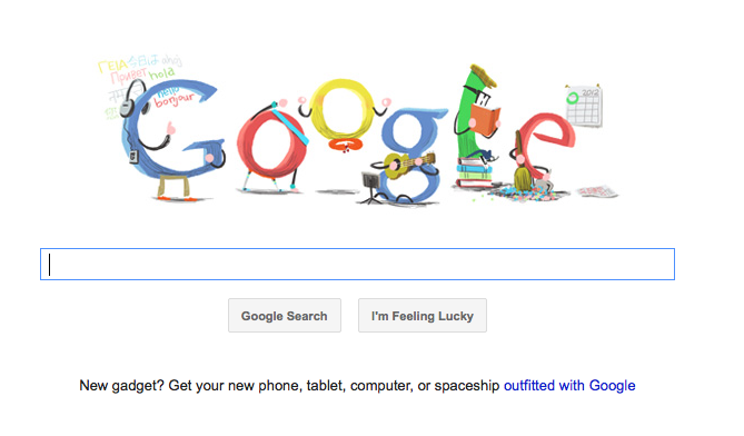 google doodle capodanno 2012