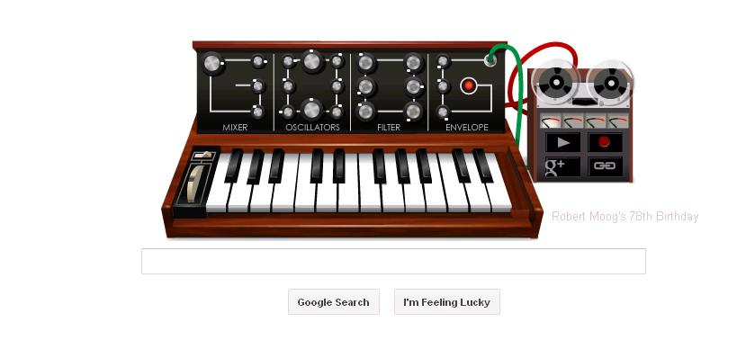 google doodle robert moog
