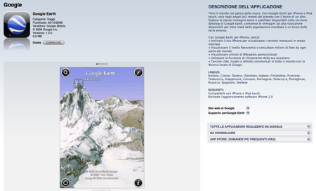 Google Earth per iPhone