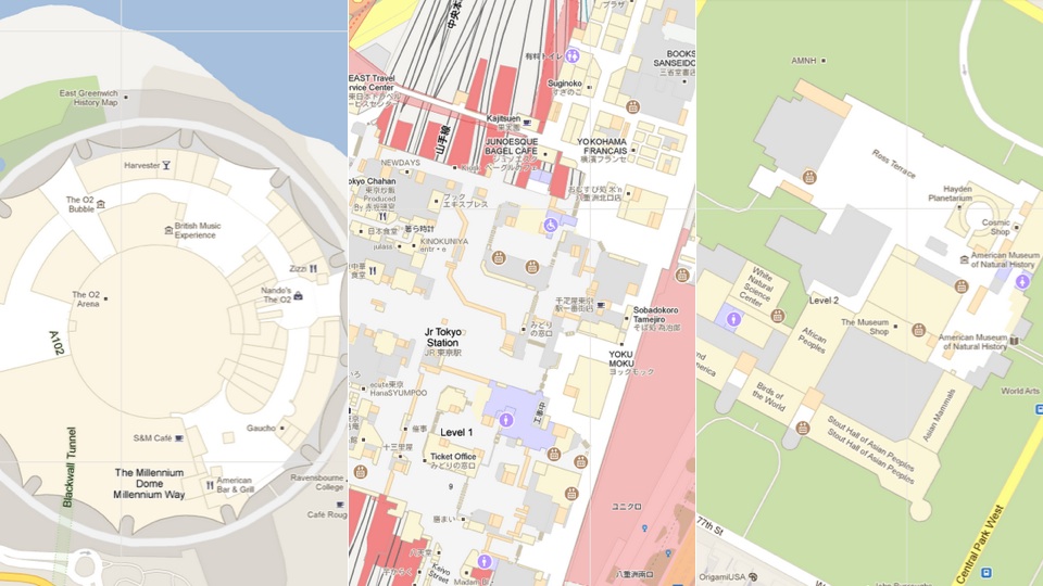 google maps indoor planimetrie