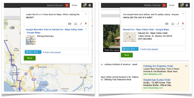 google plus mappe