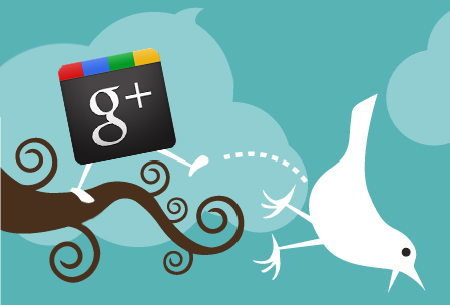 google plus twitter