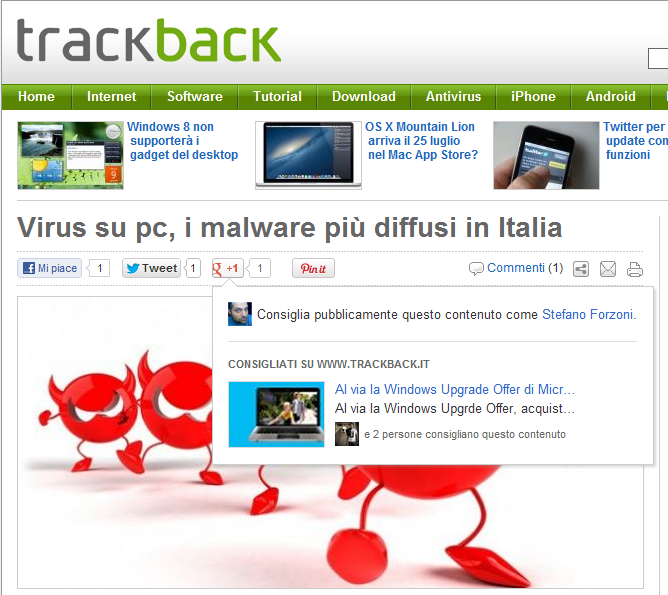 google raccomandazioni