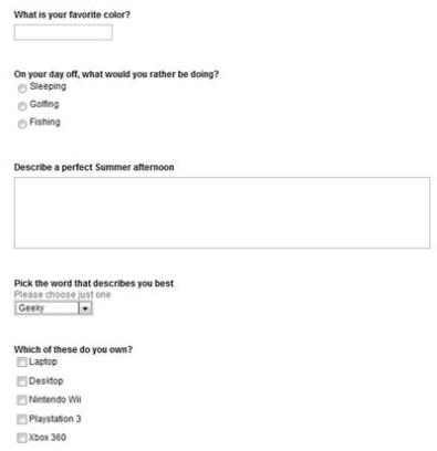 spreadsheet form quest