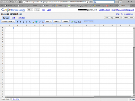 google spreadsheet