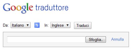 google translate traduttore gratis online documento