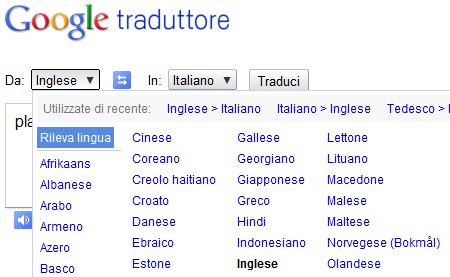 google translate traduttore gratis online rileva lingua