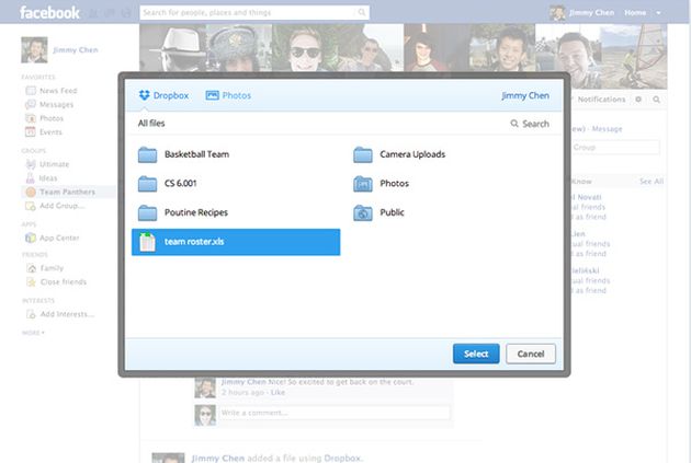 gruppi facebook condividere file dropbox