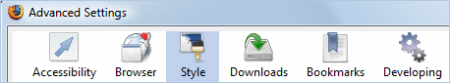 GUI config