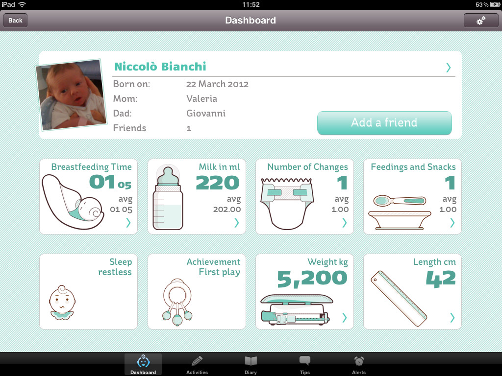 hibaby diary app mamme