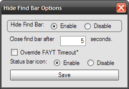 hide find bar