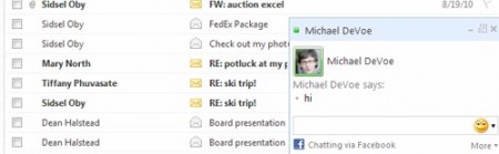 hotmail chat facebook