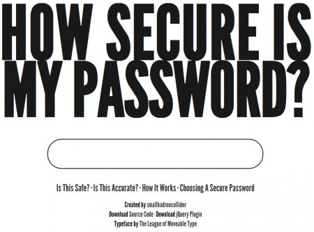 How Secure Is My Password?