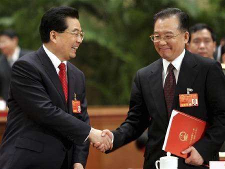 Hu Jintao e Wen Jiabao