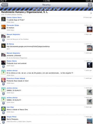 iPad social network buzzie