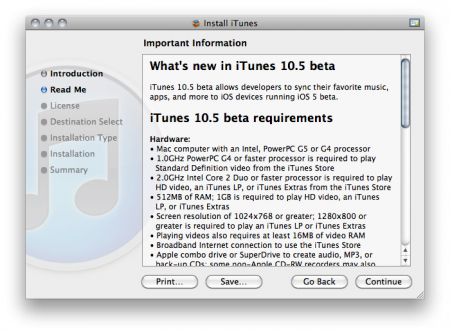 iTunes 10 5