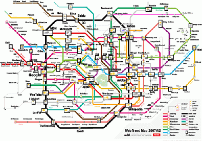 mappa 200 siti 2007 su metropolitana di Tokyo