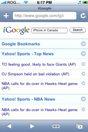 iGoogle per iPhone