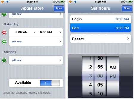 ihours app iphone registrare orari