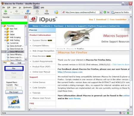 imacros screenshot