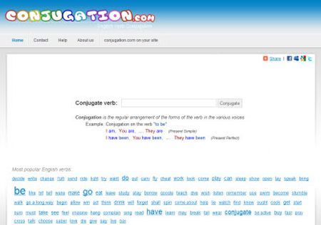 inglese conjugation