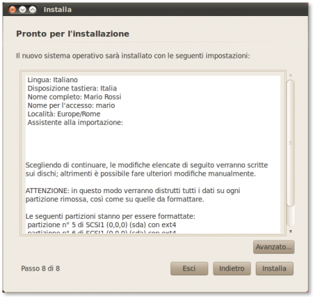 installare ubuntu 7