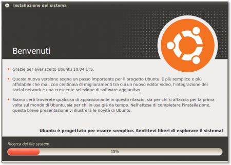 installare ubuntu 8