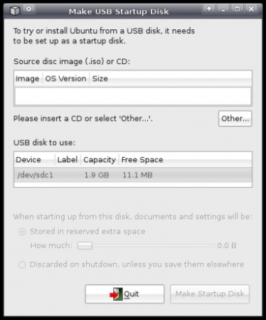 installare ubuntu su usb