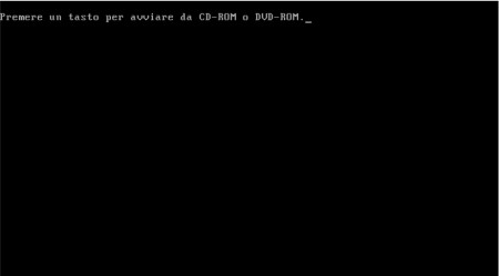 installare windows 7 premere tasto