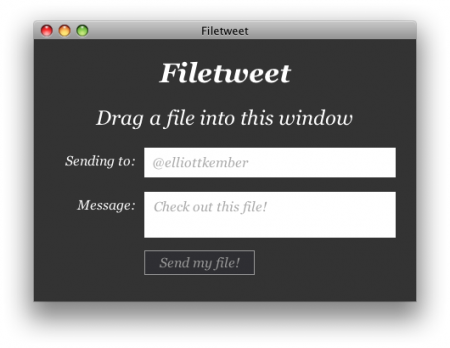 inviare file twitter