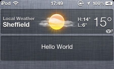 ios 5 widget centro notifiche