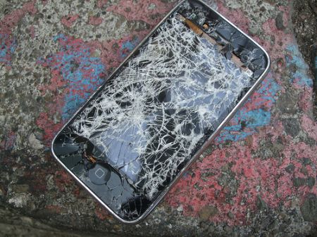 iPhone crepato