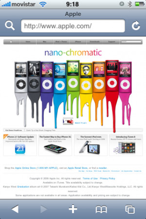 iphone safari 2.1