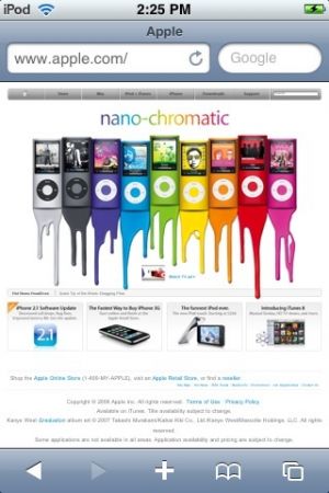 iPhone Safari firmware versione 2.1