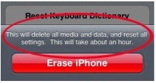 iphone sicure erase