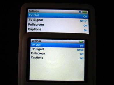 iPod e presa TV Out