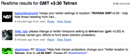 iranelection posizione: tehran