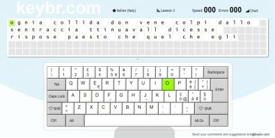 Keybr screenshot