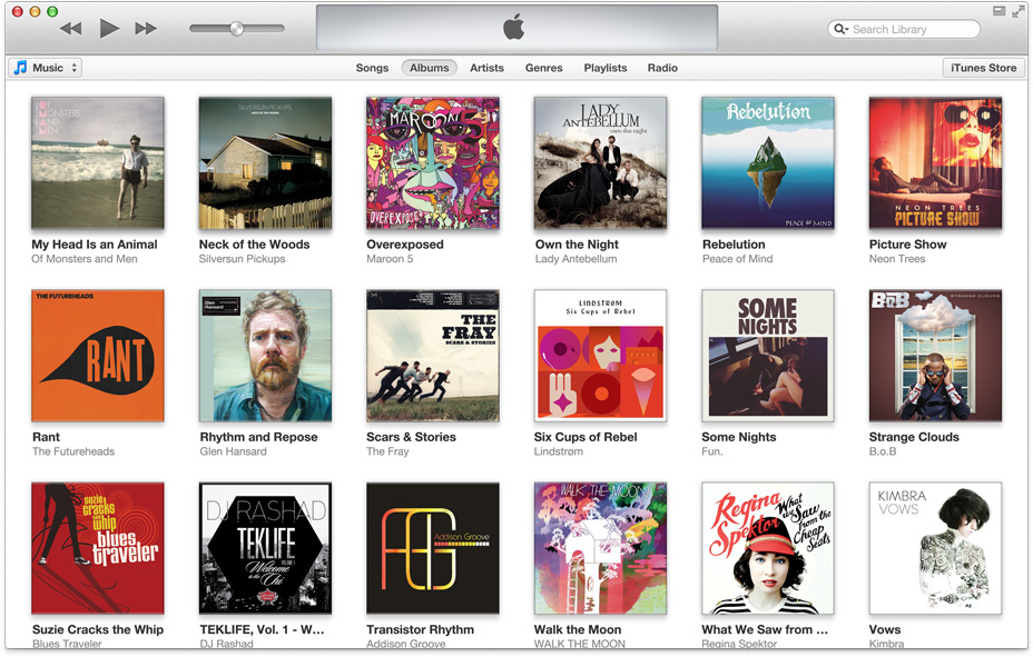 itunes 11 libreria