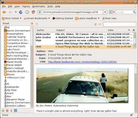 Snowl: screenshot