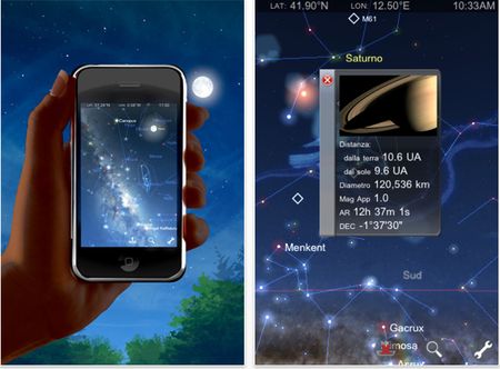 mappa stellare su iphone