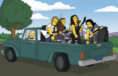 i metallica immaginati da Matt Groening