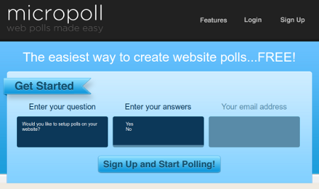 micropoll creare sondaggi online