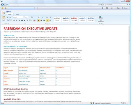 Microsoft office suite online