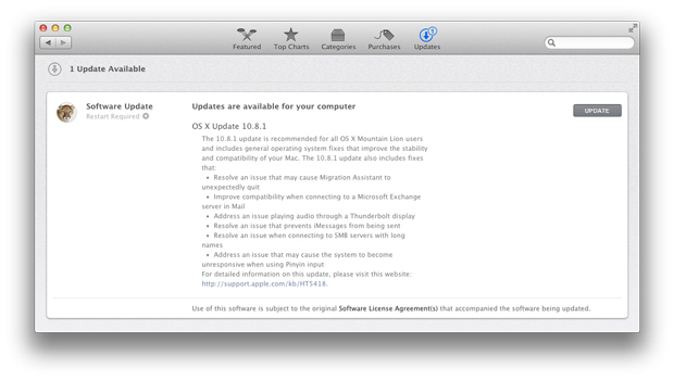 mountain lion os x batteria