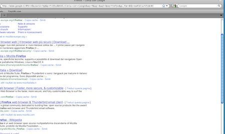 mozilla firefox 05 google barra verticale