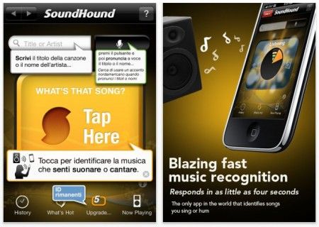 musica iphone soundhound