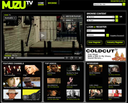 Muzu TV sfida YouTube